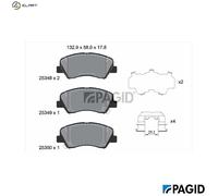 BRAKE PAD SET DISC BRAKE T2181N FOR HYUNDAI ACCENT/V/IV i20/III/ACTIVE KIA