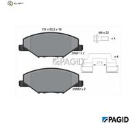 BRAKE PAD SET DISC BRAKE T2204N FOR SKODA FABIA/III/Praktik/Combi RAPID VW