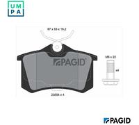 BRAKE PAD SET DISC BRAKE T2211N FOR RENAULT CLIO/III/Grandtour/Hatchback/Van