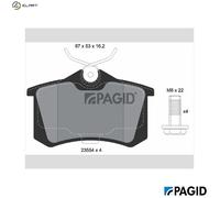 BRAKE PAD SET DISC BRAKE T2211N FOR RENAULT CLIO/III/Grandtour/Hatchback/Van