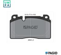 PAGID T2213N Brake pad set