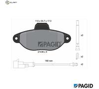 PAGID T2216N Brake pad set