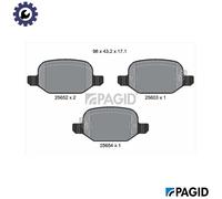 PAGID T2232N Brake pad set