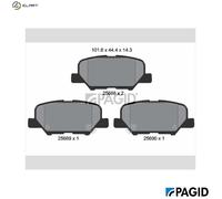 PAGID T2237N Brake pad set