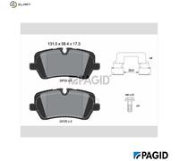 PAGID T2242N Brake pad set