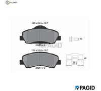 PAGID T2244N Brake pad set