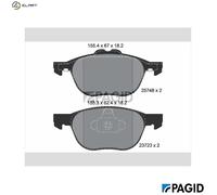 PAGID T2247N Brake pad set
