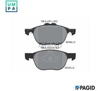 PAGID T2247N Brake pad set