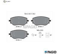 PAGID T2248N Brake pad set