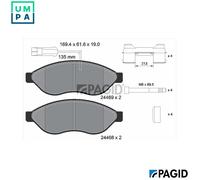 BRAKE PAD SET DISC BRAKE T2264N FOR PEUGEOT BOXER/Platform/Chassis/Van/Bus 2.2L