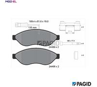 PAGID T2265N Brake pad set