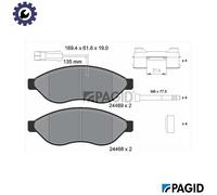 PAGID T2265N Brake pad set