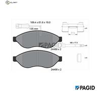PAGID T2265N Brake pad set