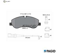 PAGID T2269N Brake pad set