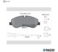PAGID T2269N Brake pad set