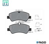 PAGID T2270N Brake pad set