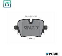 PAGID T2277N Brake pad set