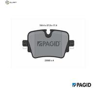 PAGID T2277N Brake pad set