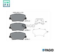 PAGID T2278N Brake pad set