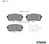 BRAKE PAD SET DISC BRAKE T2280N FOR HYUNDAI SONATA/VII KONA/SUV/Van ix20 KIA