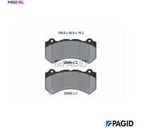 BRAKE PAD SET DISC BRAKE T2288N FOR CADILLAC DODGE JEEP GRAND/CHEROKEE/VAN/IV