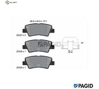 PAGID T2295N Brake pad set