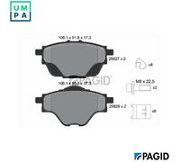 PAGID T2304N Brake pad set