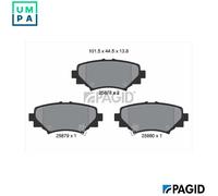 PAGID T2317N Brake pad set