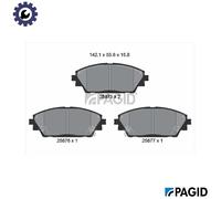 BRAKE PAD SET DISC BRAKE T2318N FOR MAZDA CX-3/0 CX-30 P5Y1/P5Y5/P5Y4 1.5L 4cyl