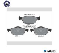 PAGID T2319N Brake pad set