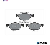 BRAKE PAD SET DISC BRAKE T2319N FOR HONDA CIVIC/X/Hatchback/IX/Tourer 1.0L 3cyl