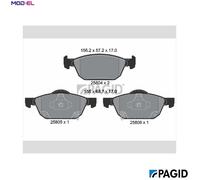 PAGID T2319N Brake pad set
