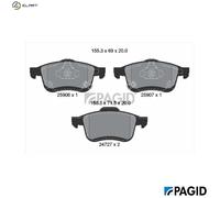 PAGID T2325N Brake pad set
