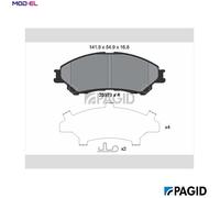 Pagid Brake Pad Set T2328N - Disc Brake for Suzuki K10C-T 1.0L 3cyl, VITARAM16A 1.6L