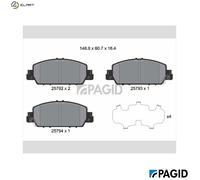 PAGID T2332N Brake pad set