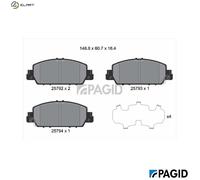 PAGID T2332N Brake pad set