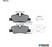 PAGID T2341N Brake pad set