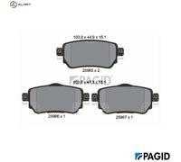 PAGID T2343N Brake pad set