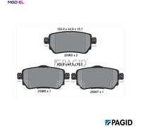 PAGID T2343N Brake pad set