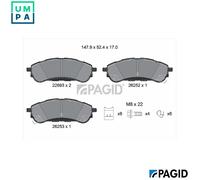 PAGID T2345N Brake pad set