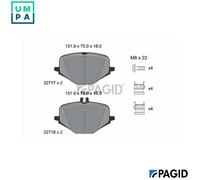 BRAKE PAD SET DISC BRAKE T2348N FOR MERCEDES-BENZ GLE G-CLASS/Closed/Off-Road