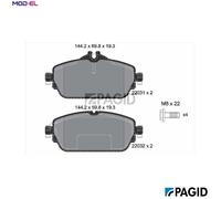 BRAKE PAD SET DISC BRAKE T2372N FOR MERCEDES-BENZ C-CLASS/Convertible/T-Model