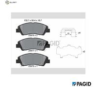 PAGID T2391N Brake pad set