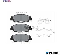 BRAKE PAD SET DISC BRAKE T2391N FOR HYUNDAI i10/III G3LD/G3LA/B3LA 1.0L 3cyl