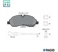 PAGID T2395N Brake pad set