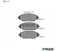 BRAKE PAD SET DISC BRAKE T2409N FOR CHEVROLET LSF/LDV 1.2L LUJ/A 14 NET 1.4L