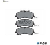 PAGID T2426N Brake pad set