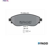 PAGID T2433N Brake pad set