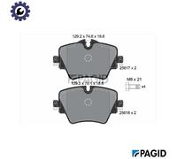 BRAKE PAD SET DISC BRAKE T2434N FOR MINI BMW 1/X3/G0/F97/G08/G2/G8/F40/F48/Van