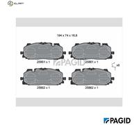 BRAKE PAD SET DISC BRAKE T2437N FOR VW CUPRA AUDI A3/Limousine/Sportback Q3 2.0L